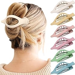 French Flat Hair Clips for Women - 6Pcs Flat Hair
