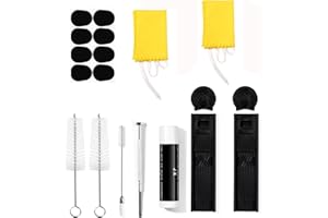 DEVISEV Clarinet Cleaning kit Deviser All In One Clarinet Cleaner kit:clarinet swab,reed case,thumb rest,cork grease,Mouthpiece Brush,Dust Brush,Mouthpiece cushion