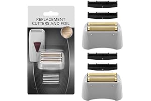 WUSUKER 2 Pack Pro Shaver Replacement Foil and Cutters Compatible with Andis ProFoil Lithium foil Shaver, Golden