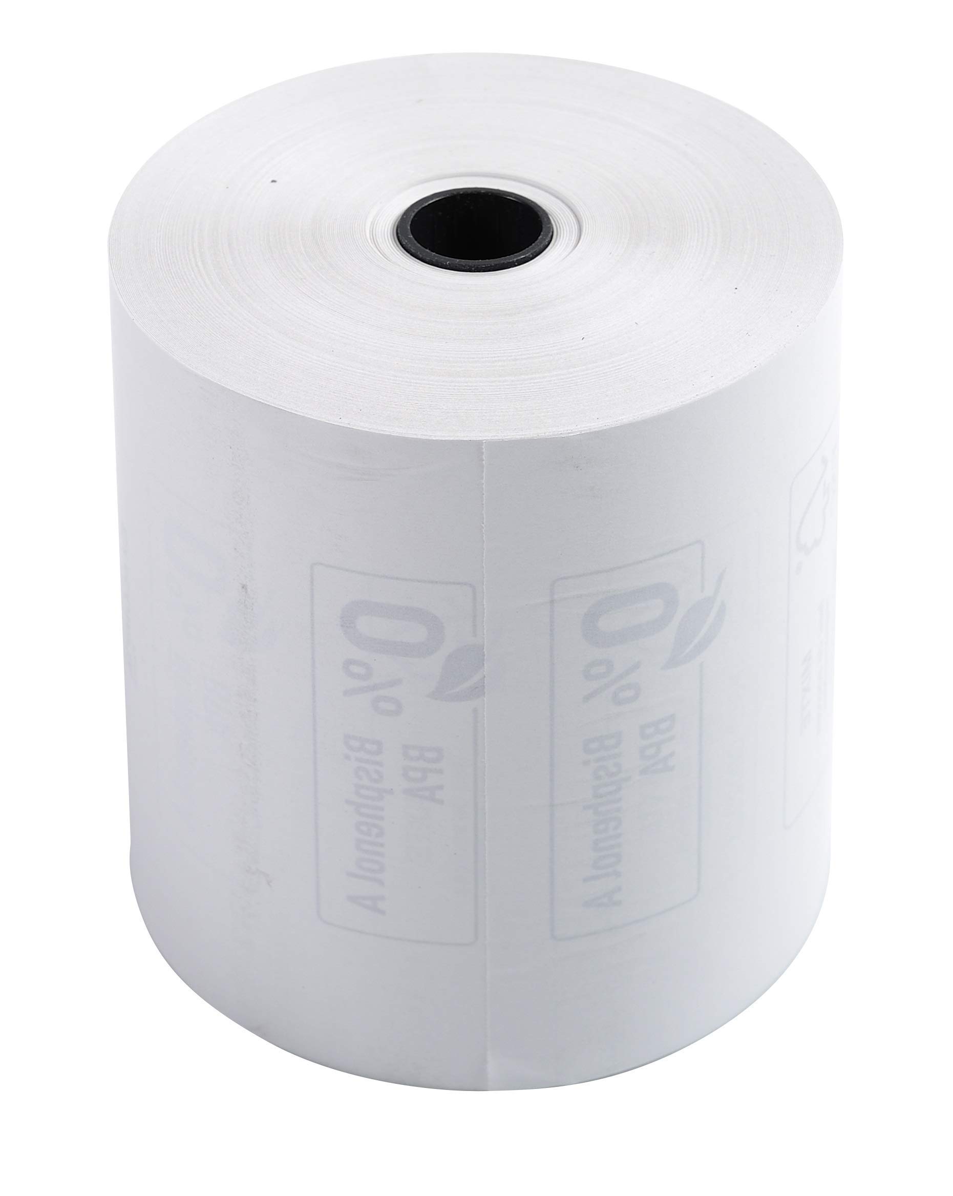 Exacompta - Ref 43816E - Cash Register Receipt Roll (Pack of 10 Rolls) - 80mm Width x 76m Length, Suitable for Shops, Kiosks, Cafés, Restaurants, Card Payments