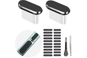 LIMVORY USB C Dust Plug, Type C Anti Dust Cover Protector Cap with Phone Speaker Cover Compatible with iPhone 17 16 15 Series, Samsung Galaxy S22/S21/S20, Note 20/10, All USB C Devices