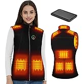 KOVNLO Heated Vest Women with Battery Pack Included, Smart Electric Lightweight Heated Jacket