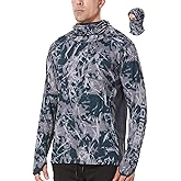 PIQIDIG Men's Sun Protection Hoodie Shirts UPF 50+ Long Sleeve Rash Guard Performance Athletic Running Hiking T-Shirt