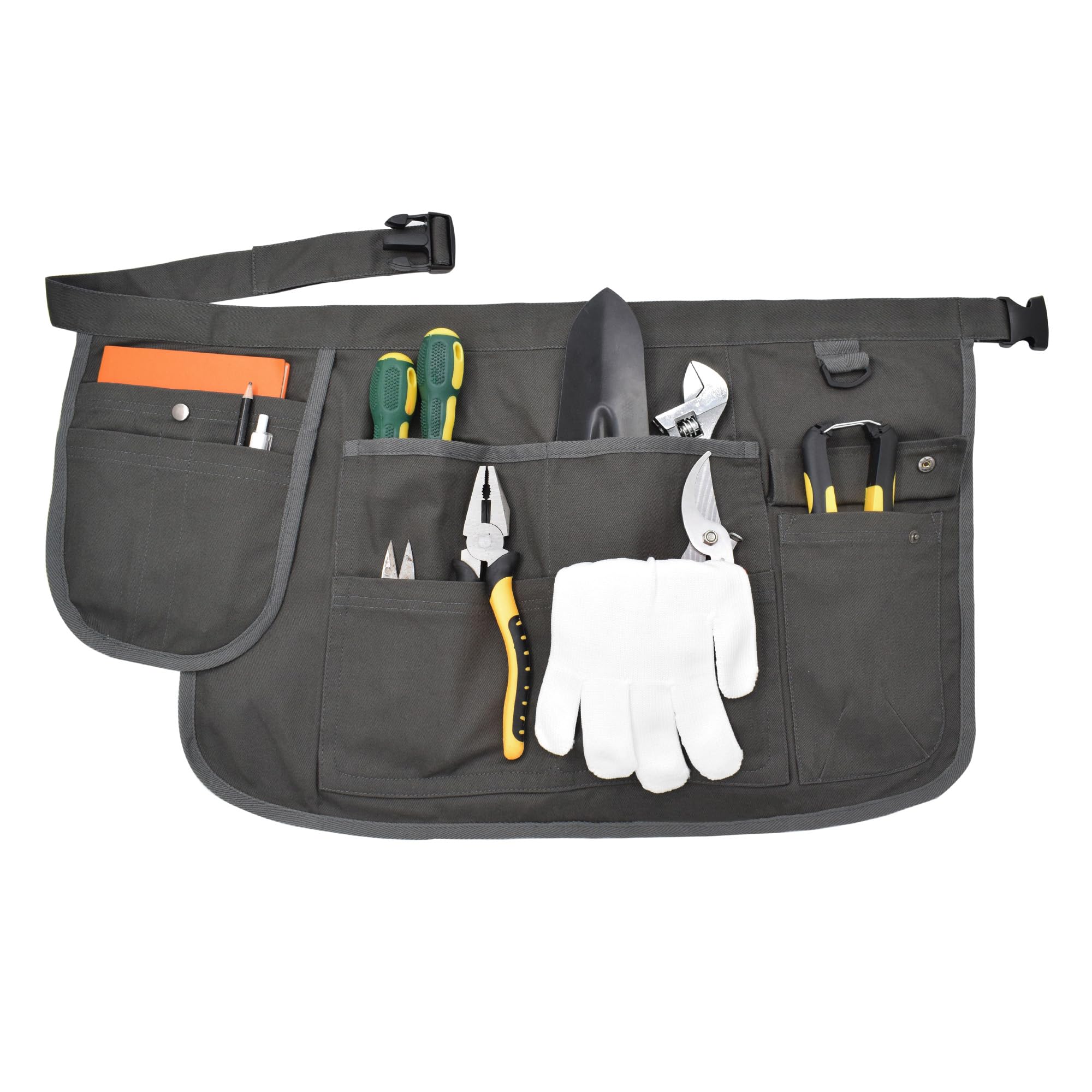 Nanxson Canvas Short Tool Apron Multi-purpose Pocket Storage Garden Apron for Women with Adjustable Buckle