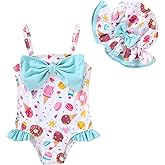 Happy Town Baby Toddler Girl Swimsuit Infant One Piece Bathing Suits Summer Beach Swim Suit for Girls