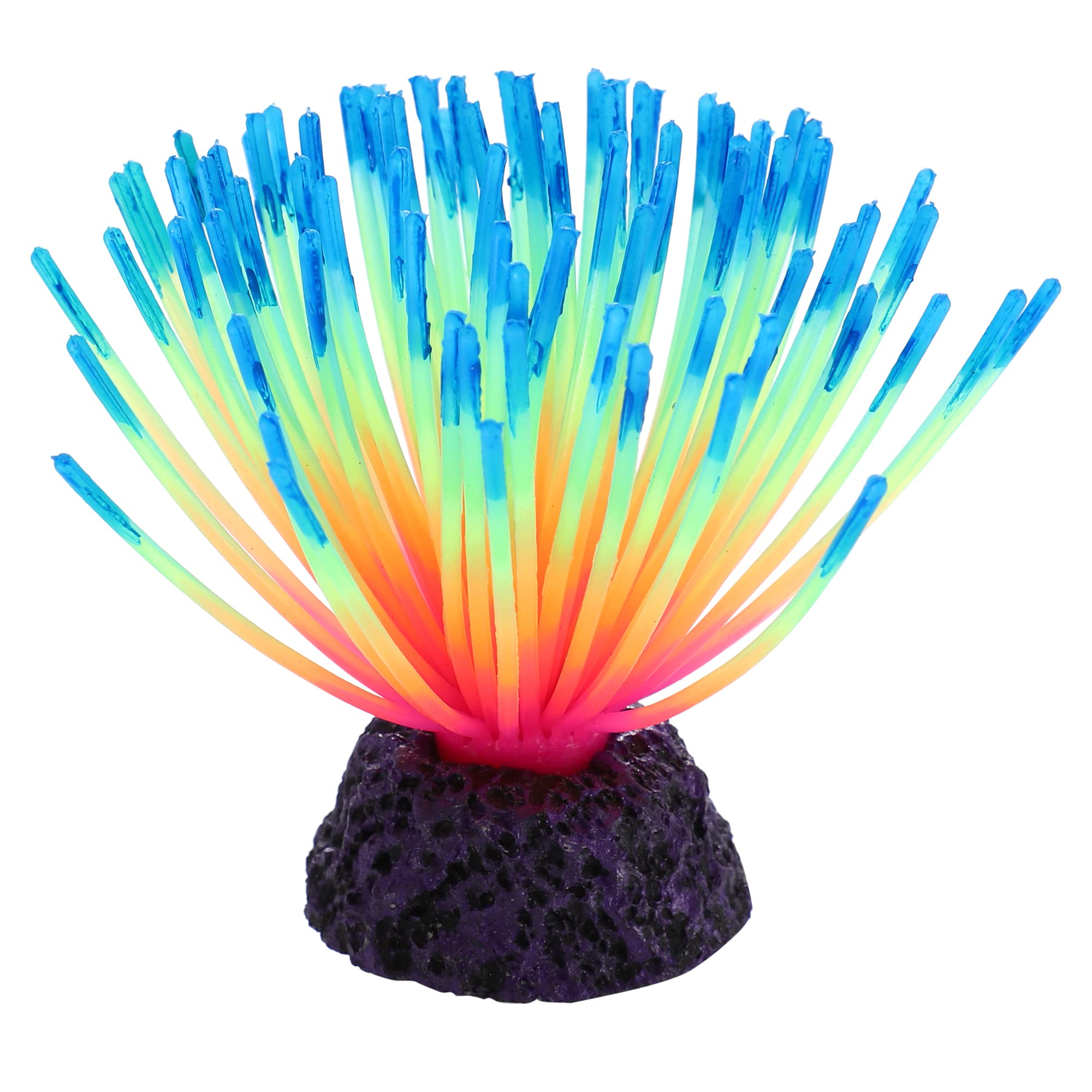 VOCOSTE Silicone Glowing Aquarium Anemone, for Fish Tank Decoration, Blue
