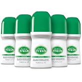 AVON Feelin' Fresh Roll-On Antiperspirant Deodorant - 2.6 oz - 5 pack | Deodorant for Women &amp; Men &mdash; Alcohol-Free, Paraben-Free Formula &mdash; Fresh Scent, Quick-Dry Underarm Odor Protection
