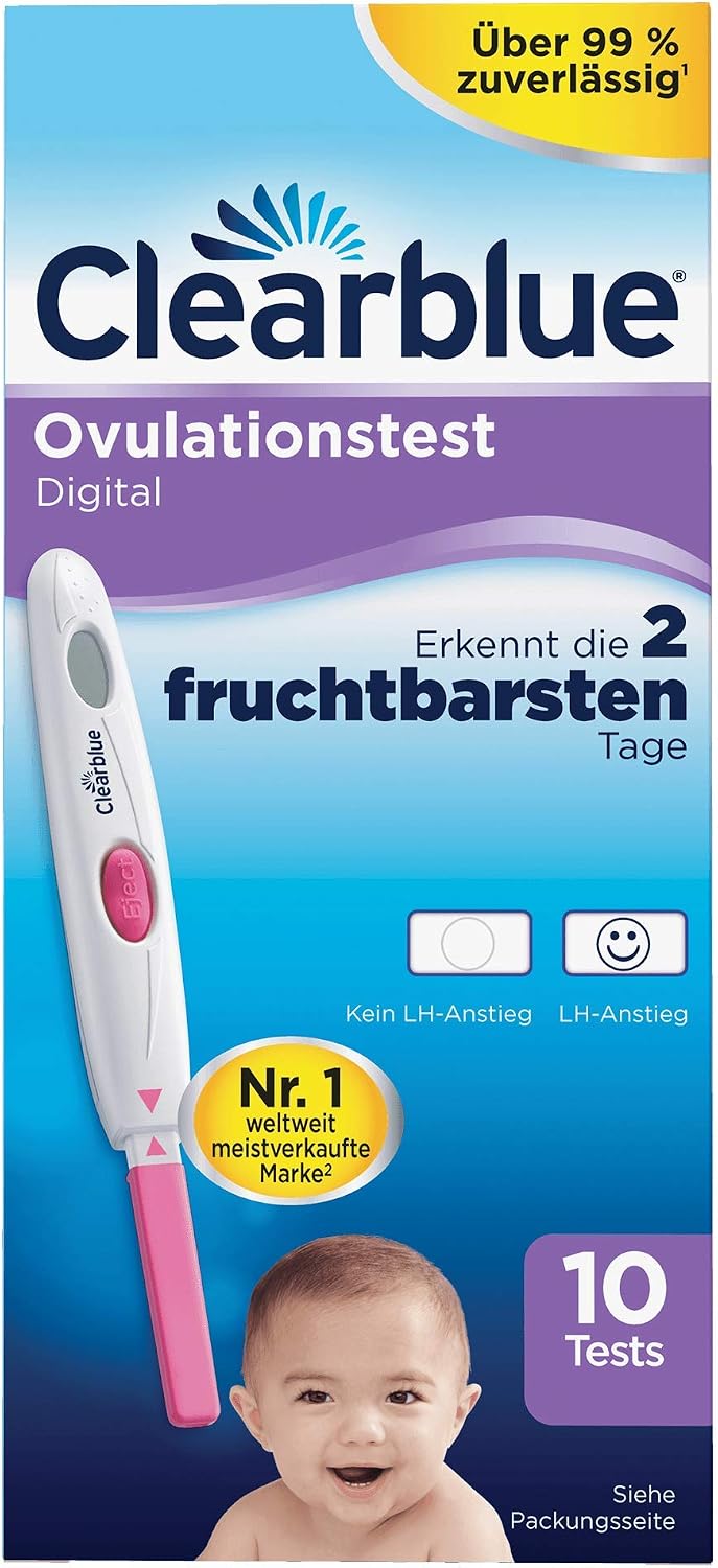 Clearblue Ovulationstest Digital 10 Tests 1er Pack 1 X 10 Stuck