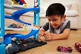 Hot Wheels City Transforming Race Tower 2-in-1 1:64 Car Included HKX43 view 2