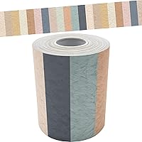 Teacher Created Resources Everyone is Welcome Stripes Straight Rolled Border Trim (TCR8909)