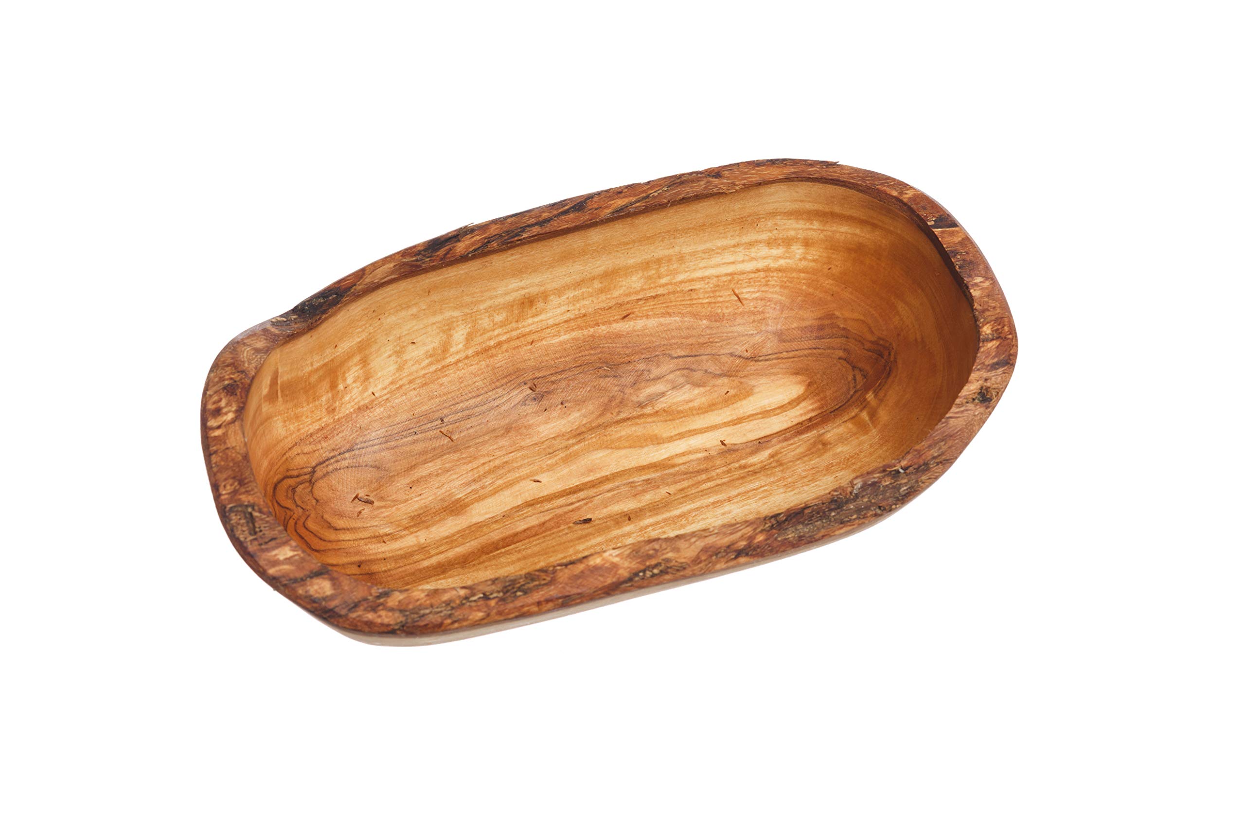 Naturally Med NM/OL081S Serving Bowl, Wood, Brown