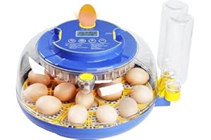 GAIN EXPRESS 18 Egg Incubator with Automatic Egg Turning, Egg Candler, Automatic Water Bottle Refill, Eggs Incubators for Hatching Eggs Chickens Duck Quail Bird, Temp and Humidity Display