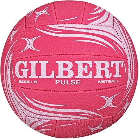 Gilbert Pulse Netball - Balón de fútbol (Talla 5), Color Rosa y ...