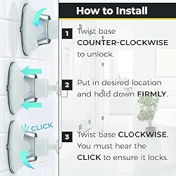 HONEYBULL Fogless Shower Mirror with Suction Mount