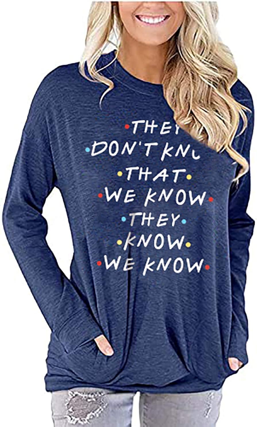 Friends Shirt They Don T Know T Shirt For Women Letters Print Friends Tv Show Graphic Tees Tops At Amazon Women S Clothing Store
