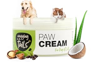 Wagging Tails 6-in-1 Paw Cream for Dogs & Cats, 1.76 fl oz | Daily Moisturizing Balm for Pets | Heals & Repairs Cracked Paws,