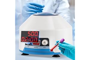 Mxmoonant Centrifuge Machine, 15mlX6 Lab Benchtop PRP Centrifuges, 4000RPM Electric Desktop Centrifuge with LCD Digital Displ