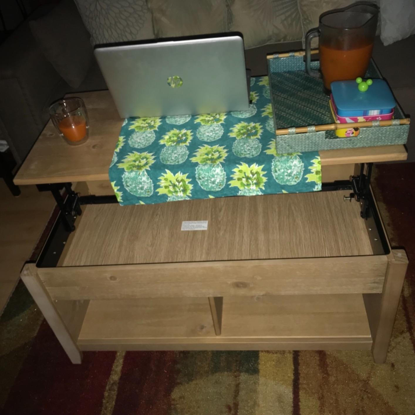 20/mo Finance Amazon Basics LiftTop Storage Coffee Table, Black Buy Now, Pay Later