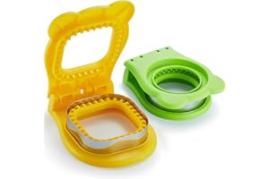 MUMSUNG Sandwich Cutter and Sealer for Kids, DIY Decruster Square Round Pocket Sandwiches, Great for Breakfast Sandwich Maker, Lunchbox and Bento Box