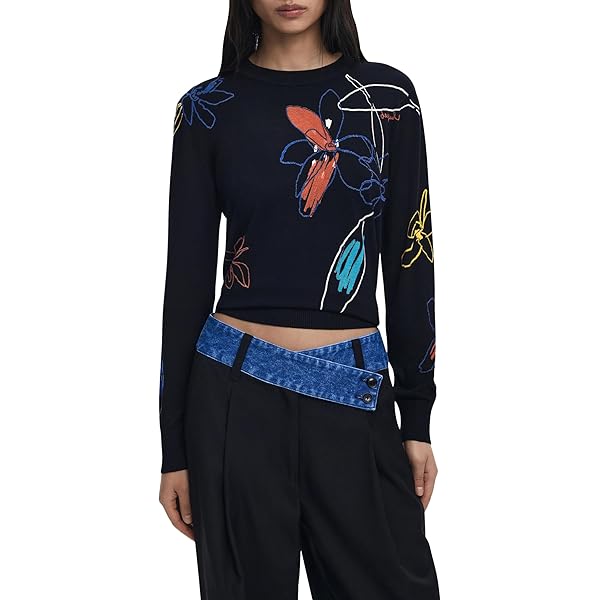 Desigual Women's M. Christian Lacroix Oversize Long Cardigan Black