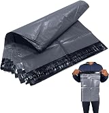 JeeJaan 20 Large Grey Parcel Bags 14x21 356x533mm Self Adhesive Waterproof