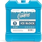 Cool Coolers by Fit &amp; Fresh XL Reusable Cooler Ice Block | Powerful Freeze, Long-Lasting Chill, BPA-Free, Ice Pack for Coolers - Camping, Travel, Lunch, Beach, Tailgating