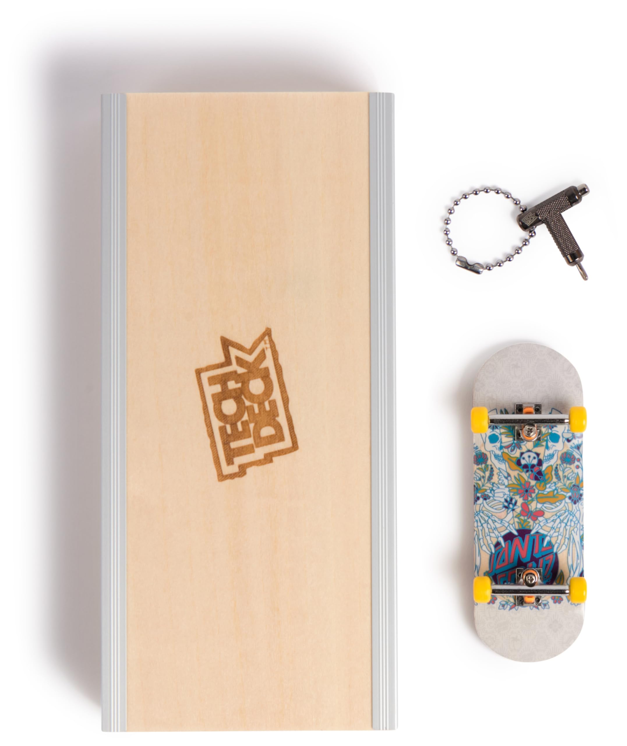 TECH DECK Santa Cruz Pro Series Finger Board with Storage Display, Built for Pros; Authentic Mini Skateboards, Kids Toys for Ages 6 and up