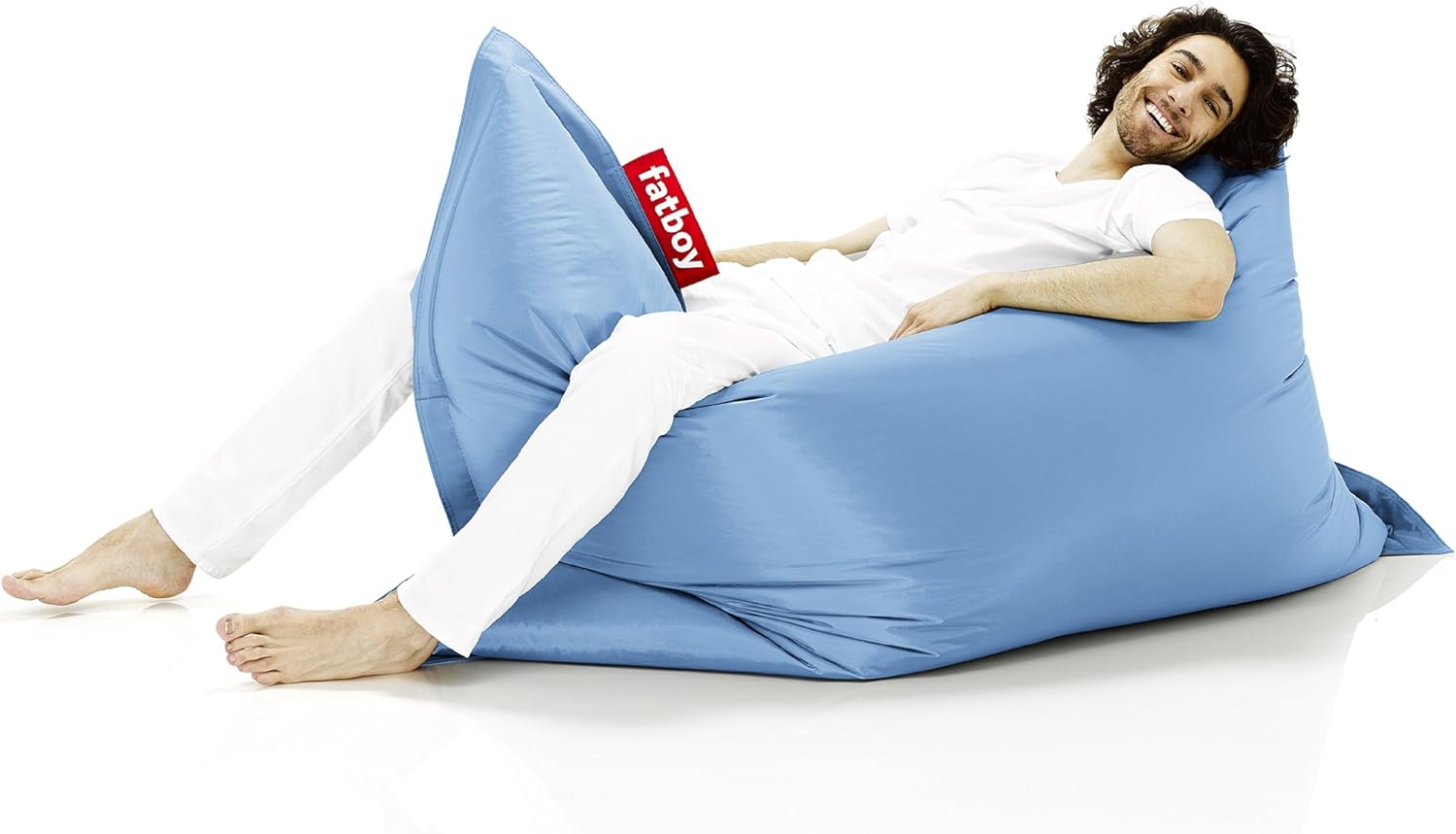 Amazon Com Fatboy Original Bean Bag Ice Blue Kitchen Dining