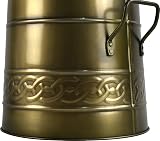 Sterling Ventures Heavy Duty Anthracite Coal Hod Scuttle Brass Finish 21 Inch view 3