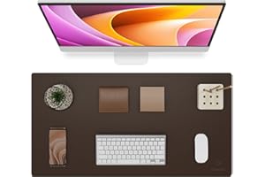 Knodel Non-Slip Desk Mat, Mouse Pad, Waterproof Desk Pad for Desktop, Leather Desk Pad for Keyboard and Mouse, Desk Pad Prote