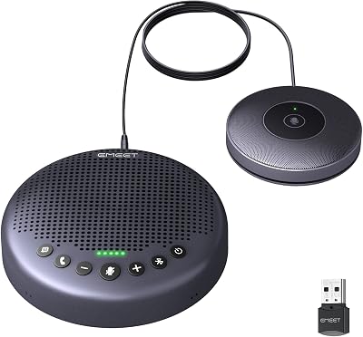 EMEET Luna Plus Conference Speaker 8 Mics Satellite Mic 360° Noise Reduction