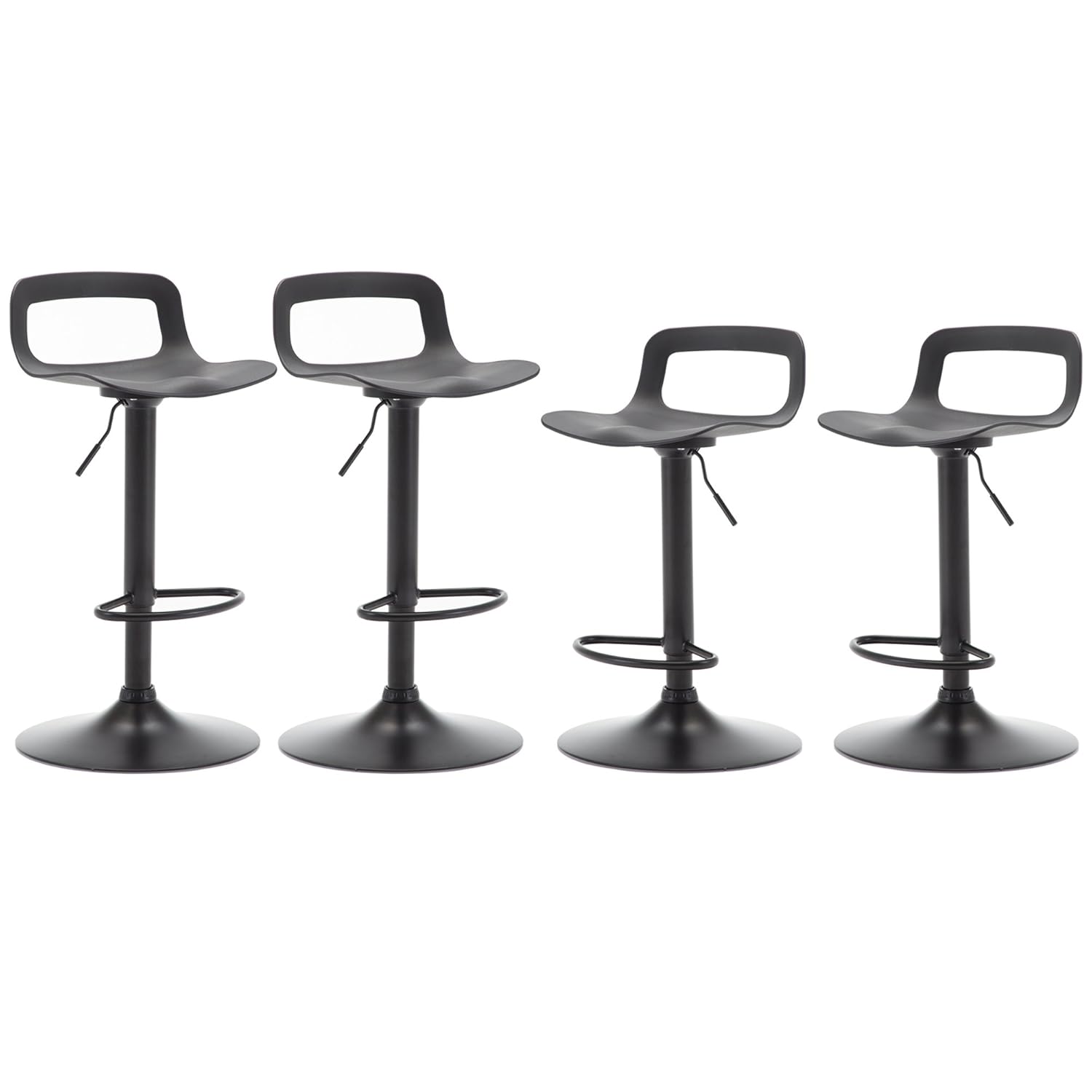 Best Adjustable Bar Stool Set Of 4 Black