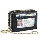 imeetu Rfid Credit Card Holder,Genuine Leather Businese Card Case,Rfid Blocking Wallet for Women & Men