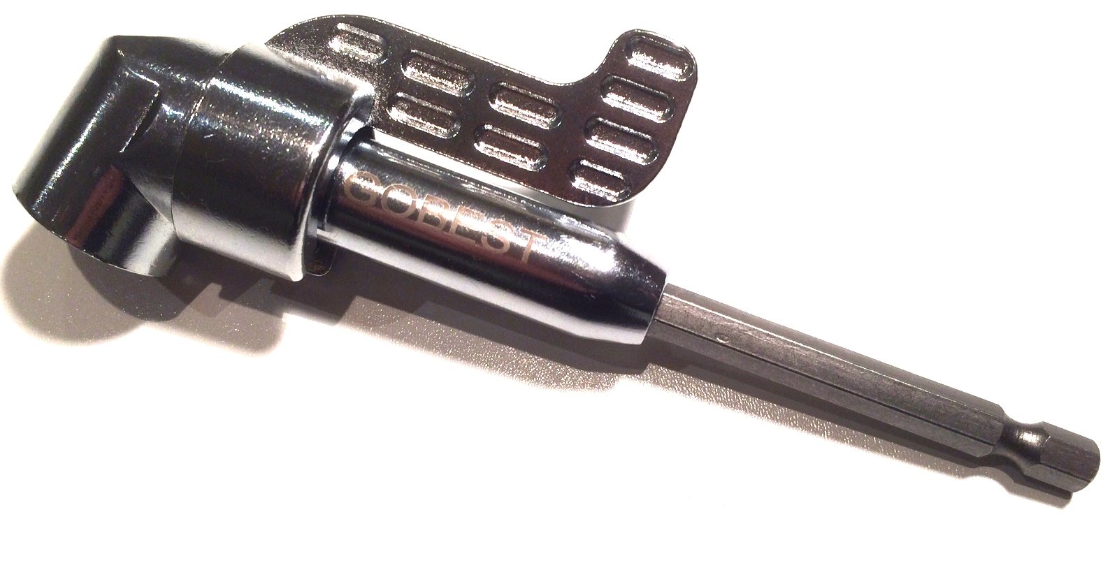 GOBEST angle bit driver for cordless tools, magnetic angled at 105°, 140 mm long (GB-0020)