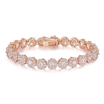 BAMOER Rose Gold Plated Bracelet with Cubic Zirconia Kuwait