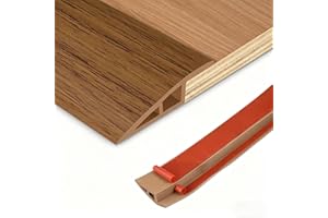 Floor Transition Strip Vinyl Door Threshold Ramp Self Adhesive Carpet Edging Strip Doorway Edge Trim, Overlap Edge Reducer fo