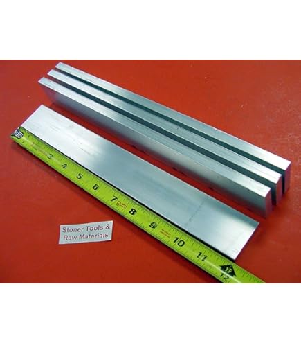 2 Pieces 1.5" X 2" X 9" Aluminum 6061 Flat Bar – Solid T6 Extruded Mill Stock, USA Made