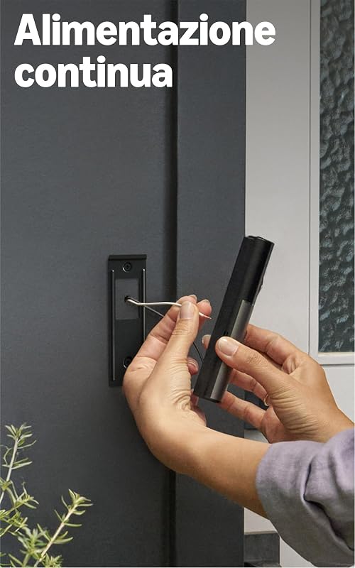 Videocitofono Pro cablato (Ring Wired Video Doorbell Pro, ultimo modello) Installazione cablata, Campanello con videocamera, Retinal 4K, Zoom10x, Prova gratuita di 30 giorni piano d'abbonamento Ring