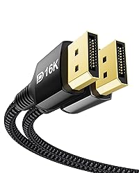 Stouchi DisplayPort Cable 16K 2.1, 10FT/3M DP Cable