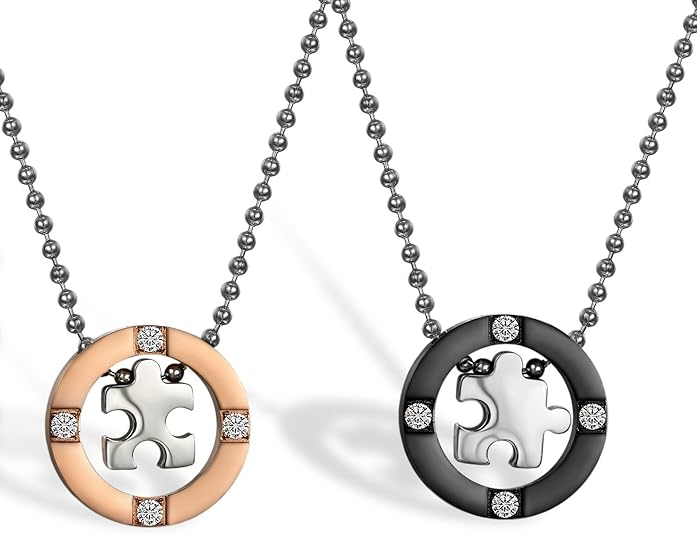 Amazon Flongo ペアペンダント カップル ネックレス 男女首輪 ジグソー パズル可愛い ファションプレゼント 記念日 ステンレス メンズ レディース 2セット ネックレス 通販 Amazon Flongo ペアペンダント カップル ネックレス 男女首輪 ジグソー パズル可愛い ファションプレゼント 記念日 ステンレス メンズ レディース 2セット ネックレス 通販