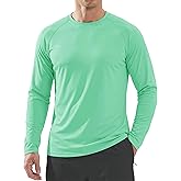 Boladeci Men's UPF 50+ Sun Protection UV SPF Shirts Long Sleeve Lightweight Quick Dry Swim T-Shirts Rash Guard