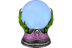 Ashland 10" Color Changing LED Crystal Ball Halloween Home Decor