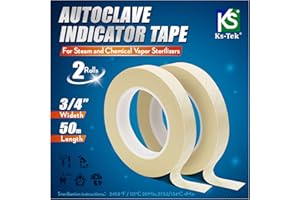 Ks-Tek Autoclave Tape-Sterilization Tape (3/4" Wide) 50m 2Roll