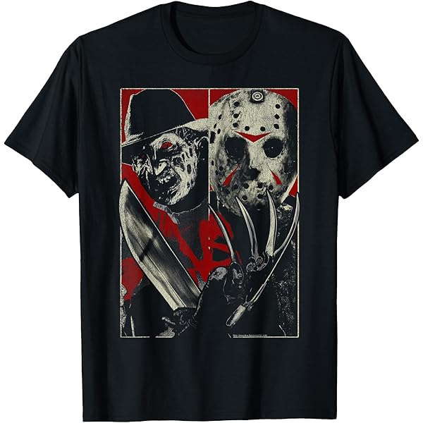 FRUIT OF THE LOOM Freddy vs Jason Tシャツ Amazon.com: Freddy vs Jason Face Off Unisex Adult T-Shirt