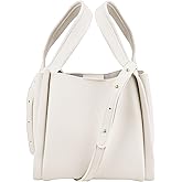 DODAMOUR Bucket Bag for Women - Soft Vegan Leather Crossbody Purse with Detachable Pouch, Cream White Shoulder Handbag