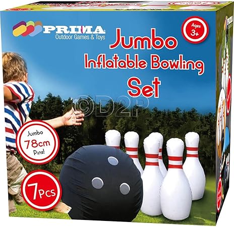 inflatable bowling set target
