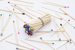 4" Inch Long Wooden Refill Matchsticks with Strike