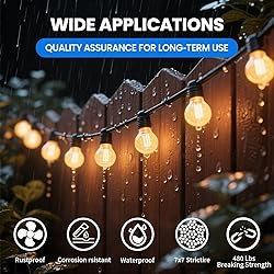 Globe String Light Suspension Kit, Outdoor Light