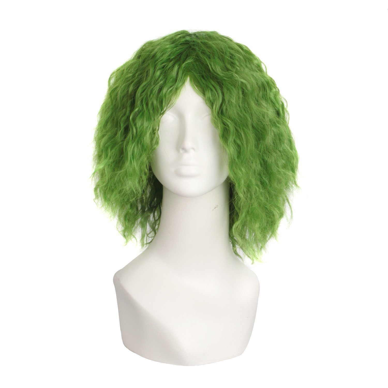 MapofBeauty Fahion Cosplay Costume Curly Synthetic Wig (Mixed Green) — image 1