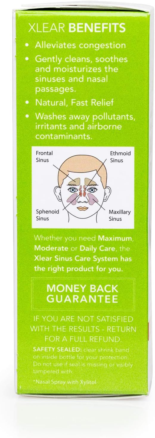 XLEAR Kid's Natural Saline Nasal Spray with Xylitol, 0.75 fl oz (2 Pack): Health & Personal Care